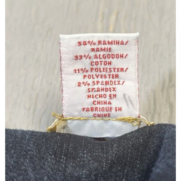 Ruby Rd. Blue Denim Jeans Jacket Size 10 Women's Cotton Long Sleeve Rhinestones - Picture 14 of 16